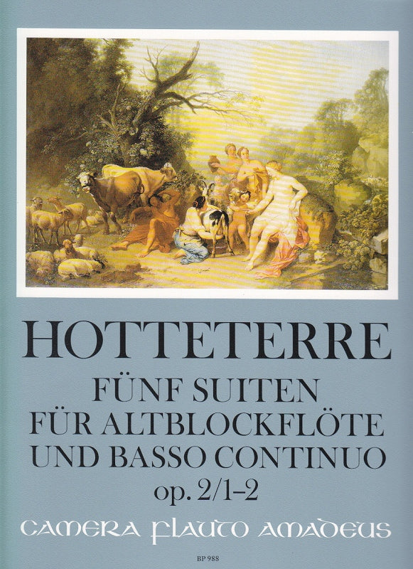 Hotteterre, Suites op. 2/1-2 (ARec,Bc) (Amadeus Verlag)