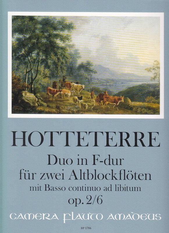 Hotteterre, Duo op. 2/6 in F (AA Rec,[Bc (Amadeus Verlag)