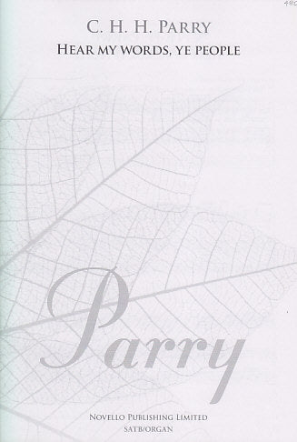 Parry, Hear my words, ye people(SATB,Org (Novello)