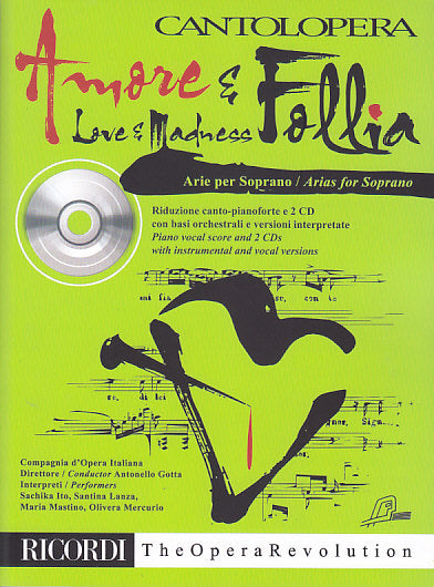 Amore & Follia. Arie per soprano (+2CDs) (Ricordi)
