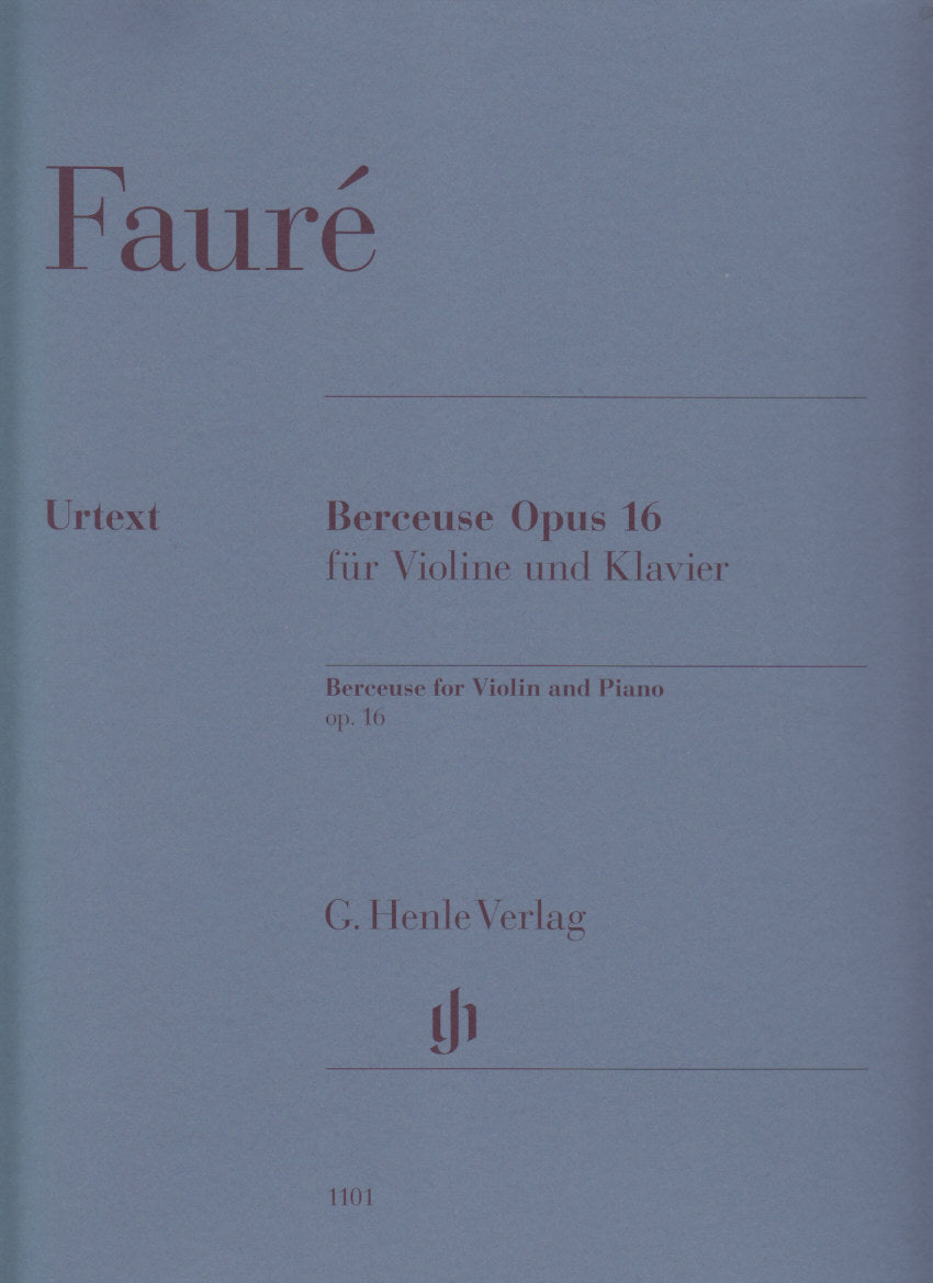 Faure, Berceuse op. 16 (Rahmer) (Henle)