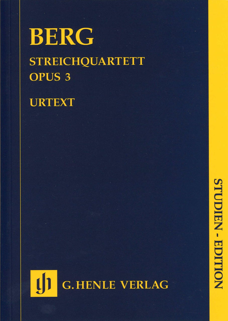 Berg, Streichquartett op. 3 (1910) (Henle)