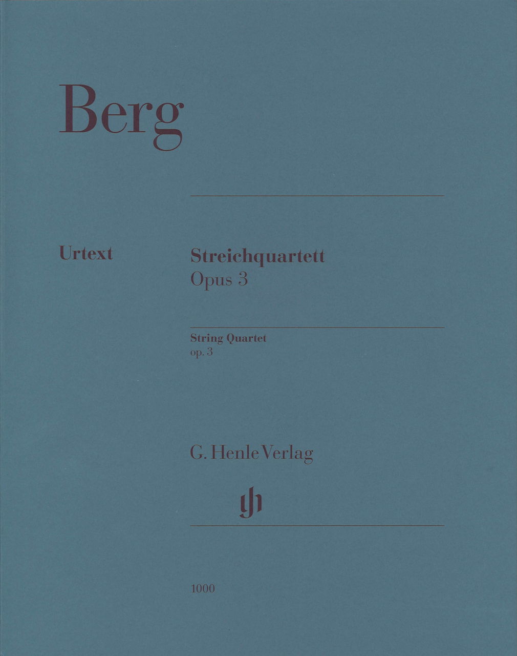 Berg, Streichquartett op. 3 (1910) (Henle)