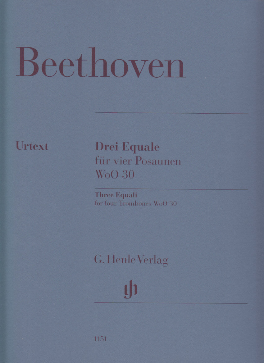 Beethoven, 3 Equale WoO 30 (4Tbn) (Henle)