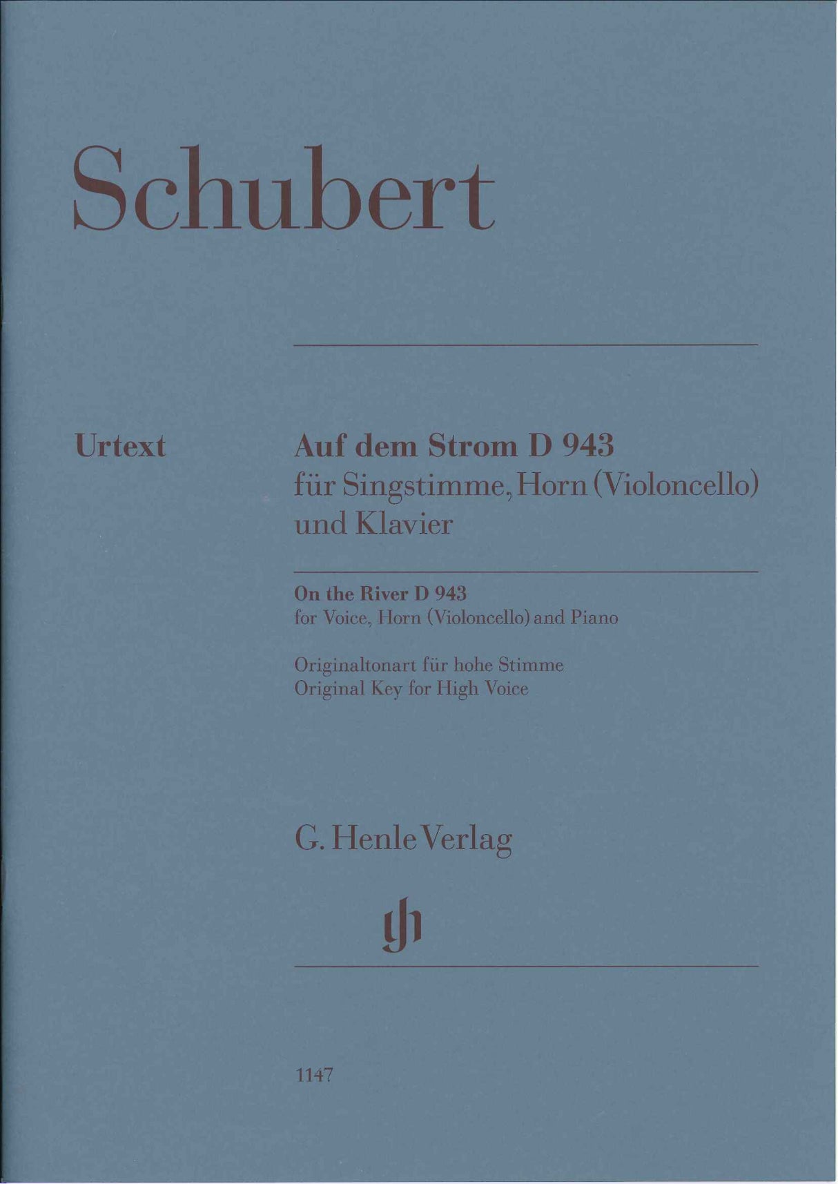 Schubert, Auf dem Strom D 943 (Vo,Hn,Pf) (Henle)
