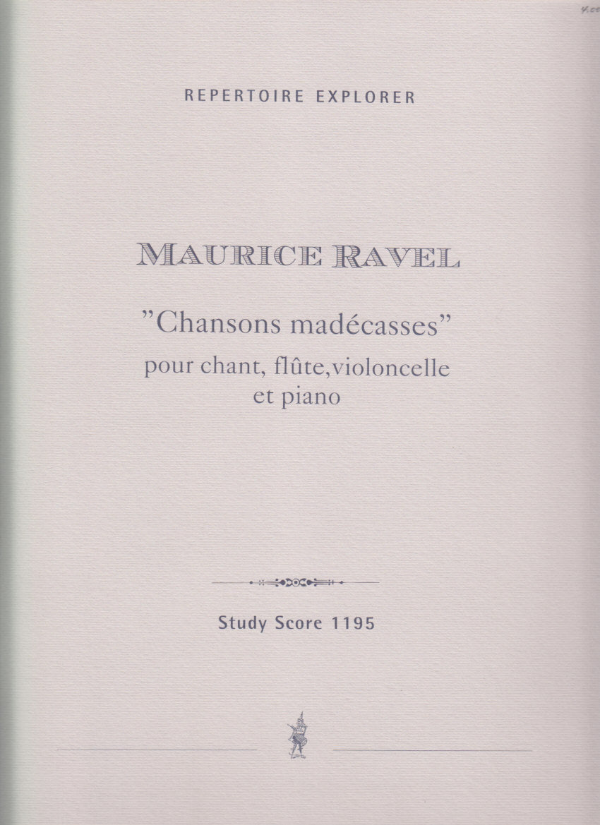 Ravel, Chansons madecasses (Score,Parts) (Hoflich)