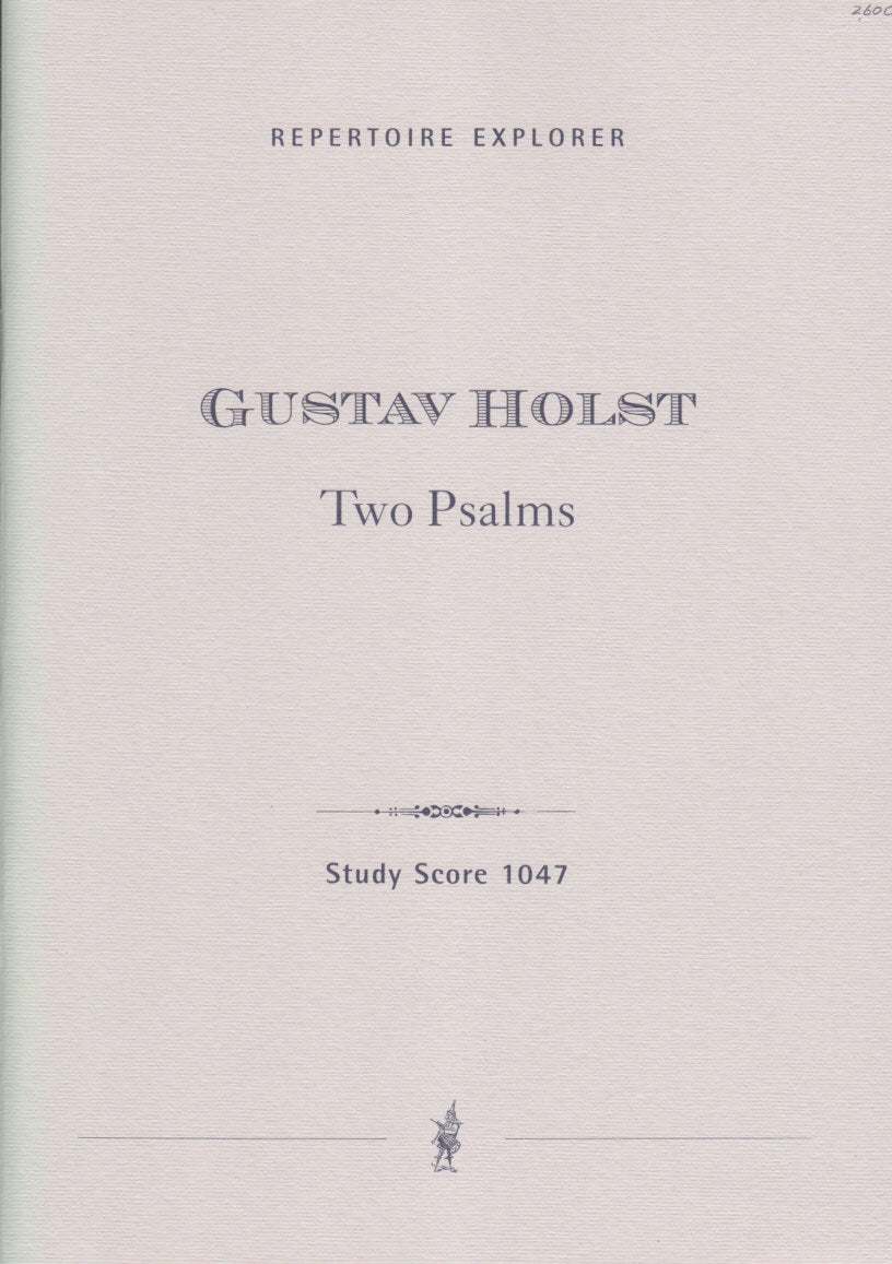 Holst, 2 Psalms (Cho,Str.Orch,Org) (Hoflich)