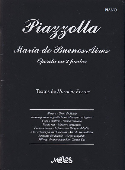 Piazzolla, Maria de Buenos Aires [Sp] (Lagos/Ricordi Americana/Melos)
