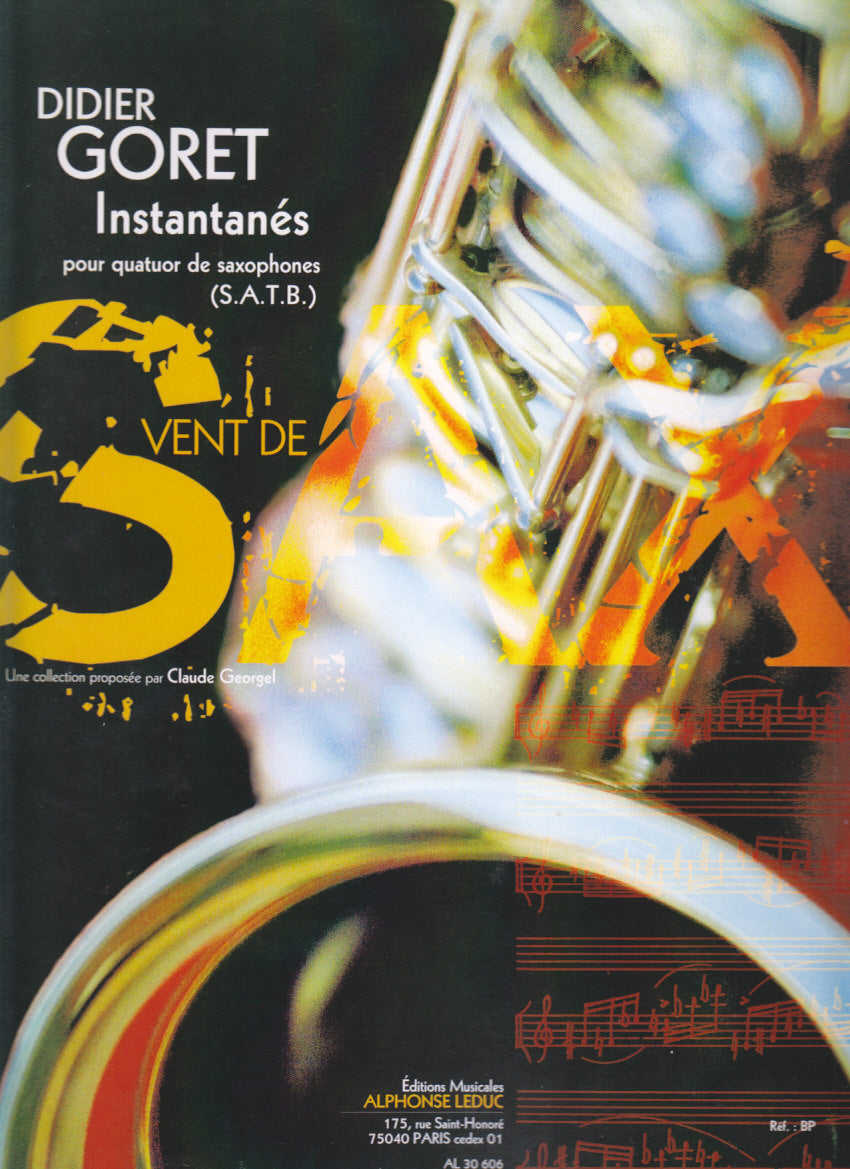 Gorot, Instantanes (SATBr Sax) (Leduc)