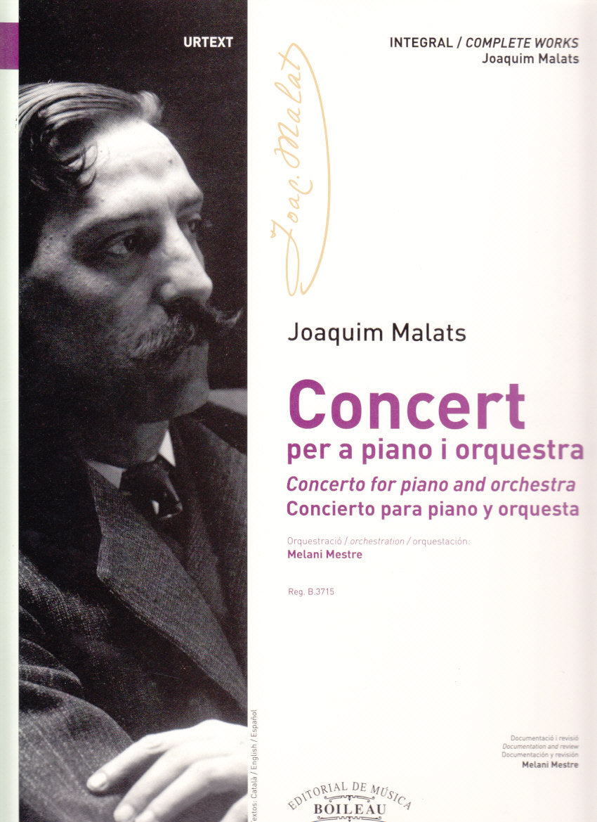 Malats, Concert per a piano i orquestra (Boileau)