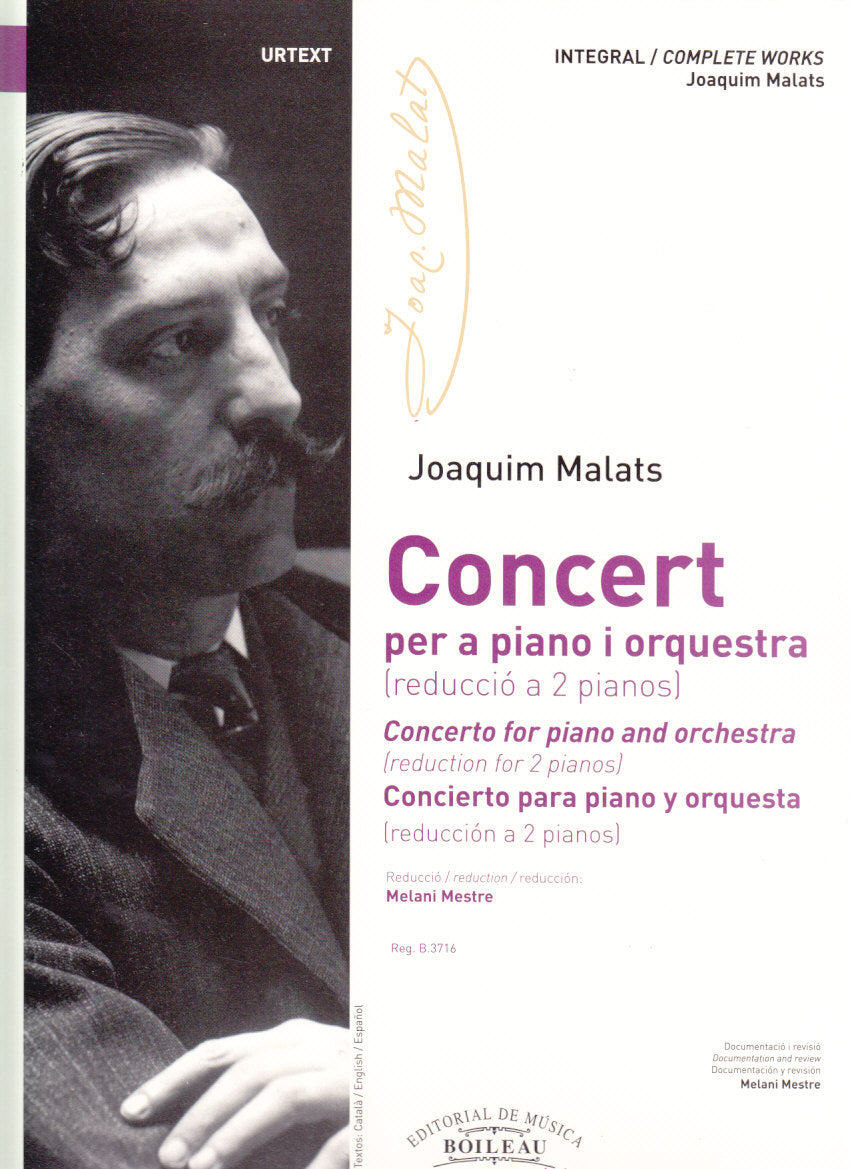 Malats, Concert (2-Piano Reduction) (Boileau)
