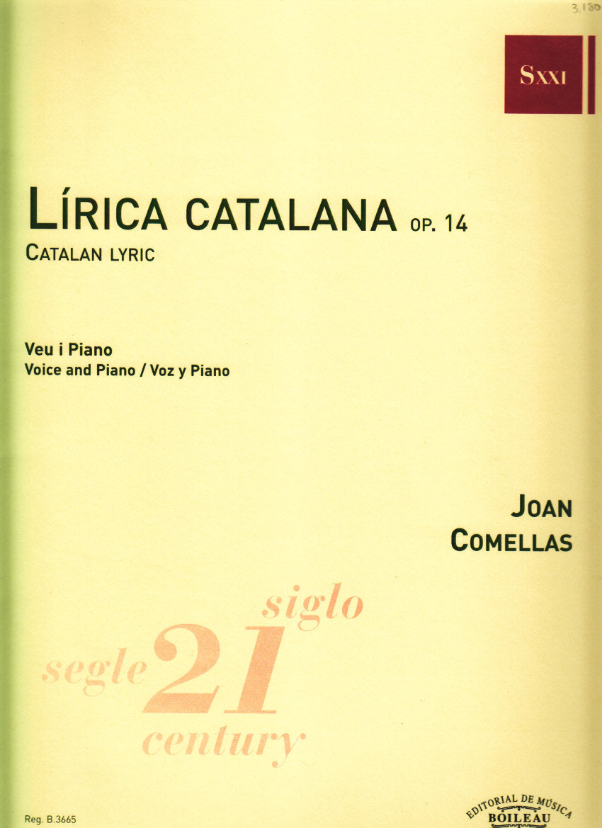 Comellas, Lirica catalana op. 14 [Cat] (Boileau)