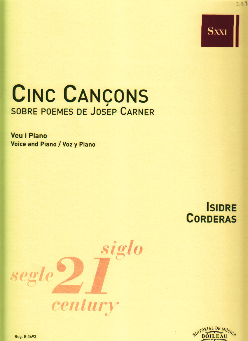 Corderas, 5 Concons [cat] (Boileau)