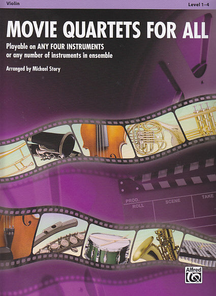 Movie Quartets for All: Violin (Alfred)