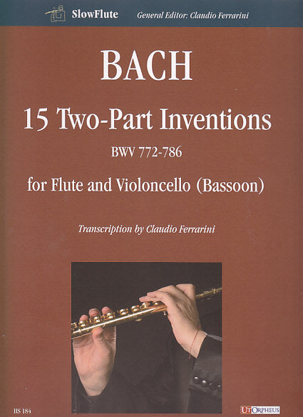 Bach, Inventions, 2-part (Fl,Vc/Bn) (Ut Orpheus)
