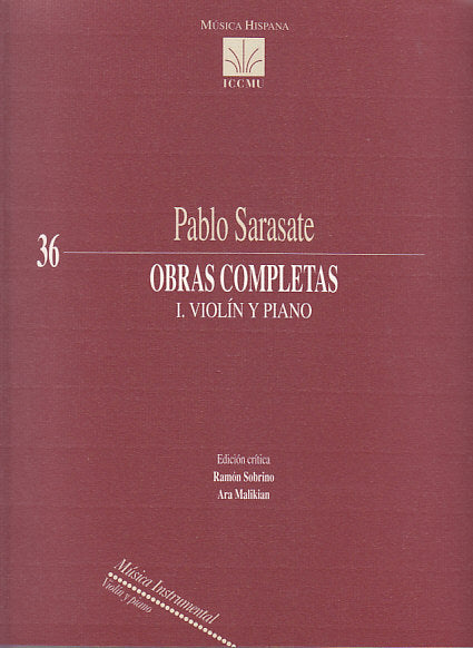 Sarasate, Obras completas 1 (ICCMU)
