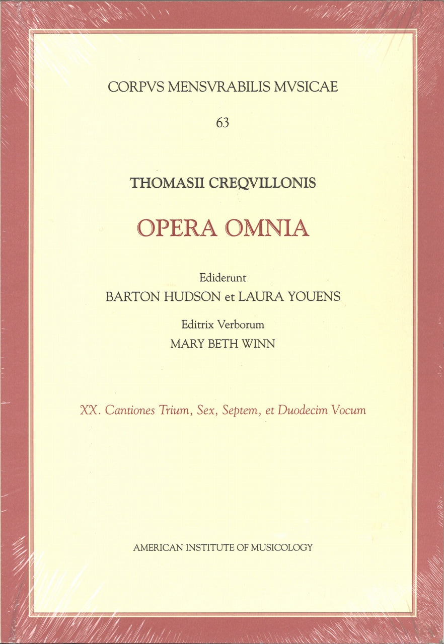 CMM 63/18: Crequillon, Opera omnia 18 (American Institute of Musicology)