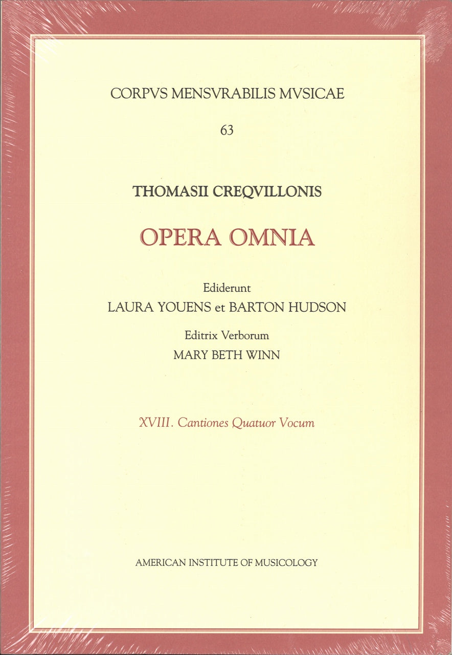 CMM 63/20: Crequillon, Opera omnia 20 (American Institute of Musicology)