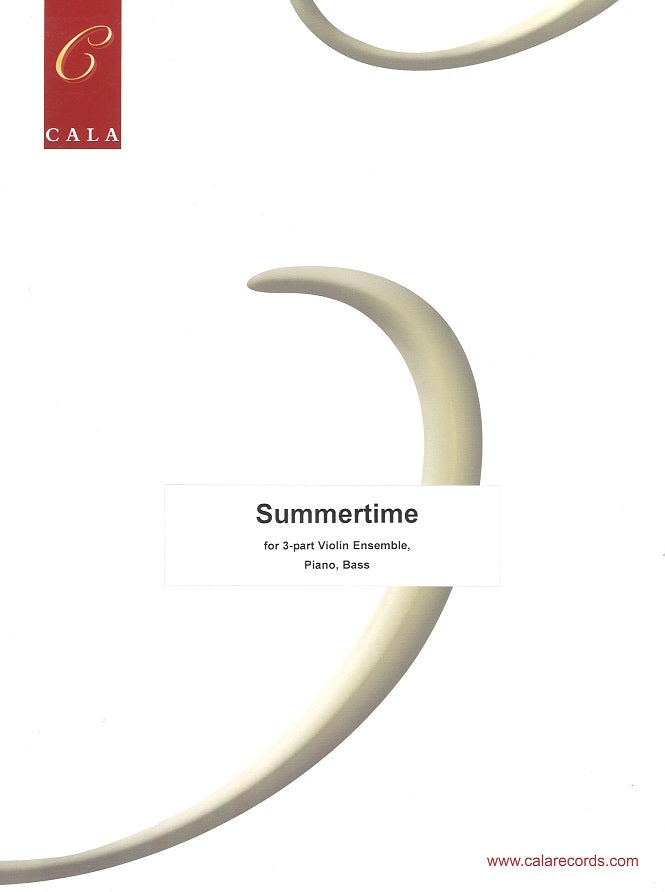 Gershwin, Summertime (Cala Music Pub.)