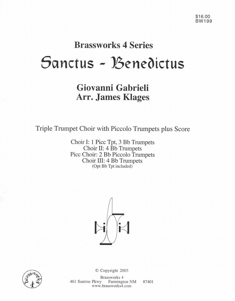 Gabrieli, Sanctus - Benedictus (Brassworks 4)