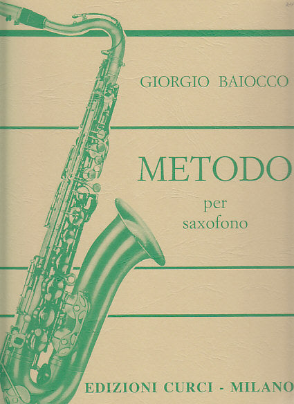 Baiocco, Metodo per saxofono (Curci)