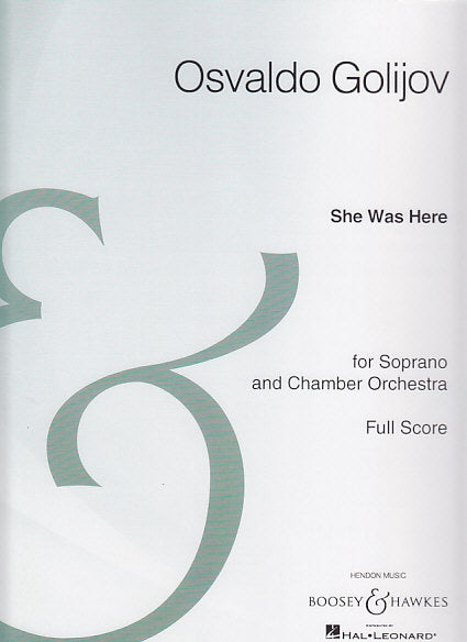 Golijov, She Was Here. 4 Schubert Songs (Boosey)