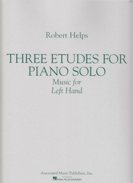 Helps, Music for Left Hand: 3 Etudes (AMP)