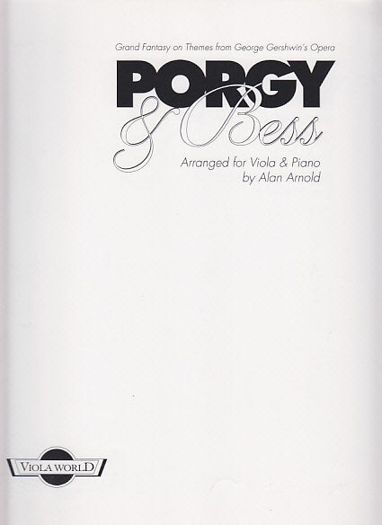 Gershwin, Porgy & Bass Fantasy (Viola World)