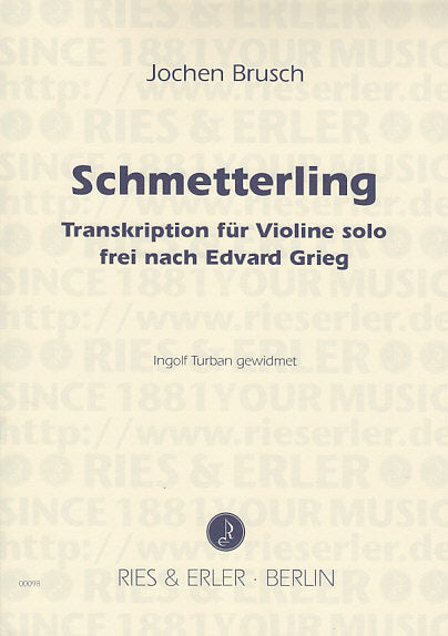 Grieg/Brusch, Schmetterling (Vn Solo) (Ries & Erler)