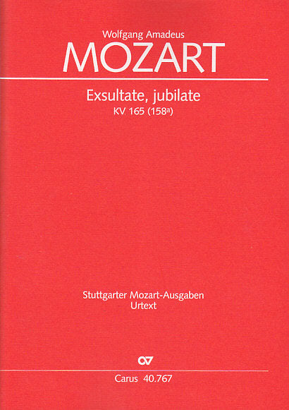 Mozart, Exsultate, jubilate KV 165 (Carus)