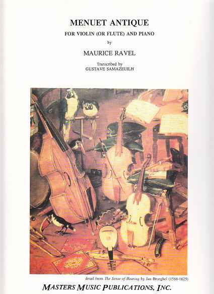 Ravel, Menuet antique (Samazeuilh) (Masters Music)