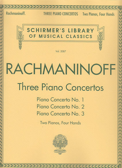 Rachmaninoff, Concertos No. 1, 2, 3 (G.Schirmer)