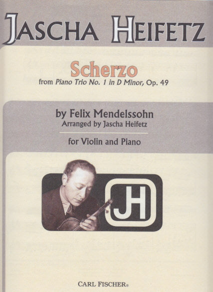 Mendelssohn, Scherzo from Trio (Heifetz) (Carl Fischer)