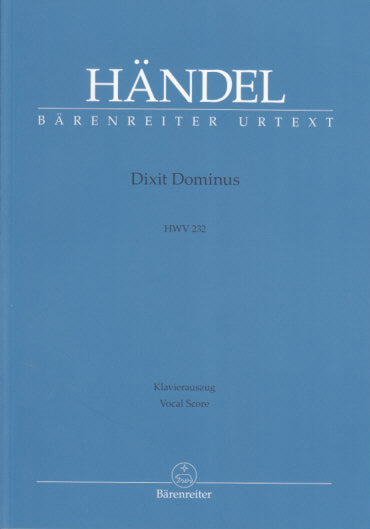 Handel, Dixit Dominus HWV 232 (Barenreiter)