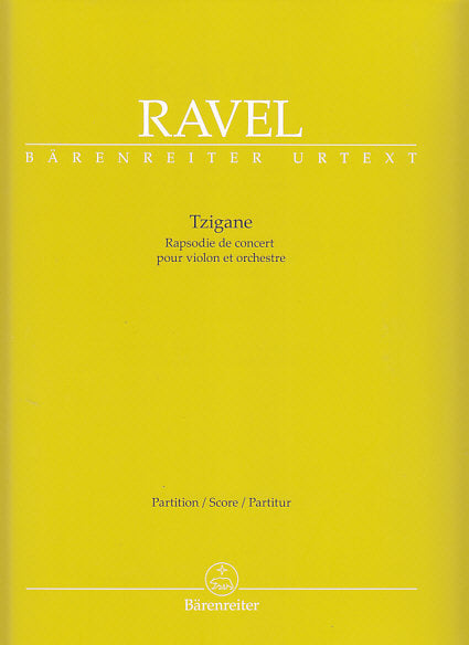 Ravel, Tzigane (Full Score) (Barenreiter)