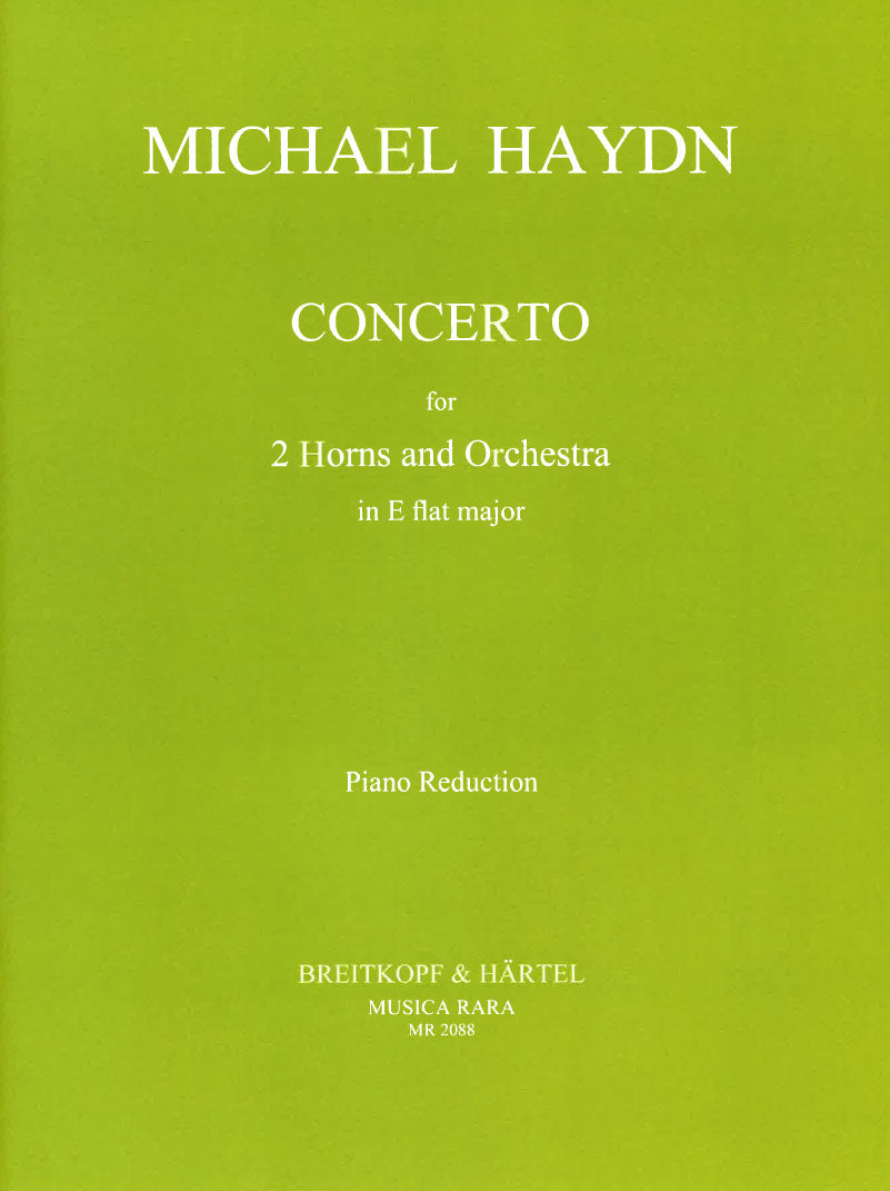 Haydn,M., Concerto in Eb (2Hn,Pf) (Musica Rara)