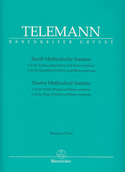 Telemann, Methodische Sonaten Playing Sc (Barenreiter)