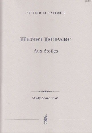 Duparc, Aux etoiles (Hoflich)