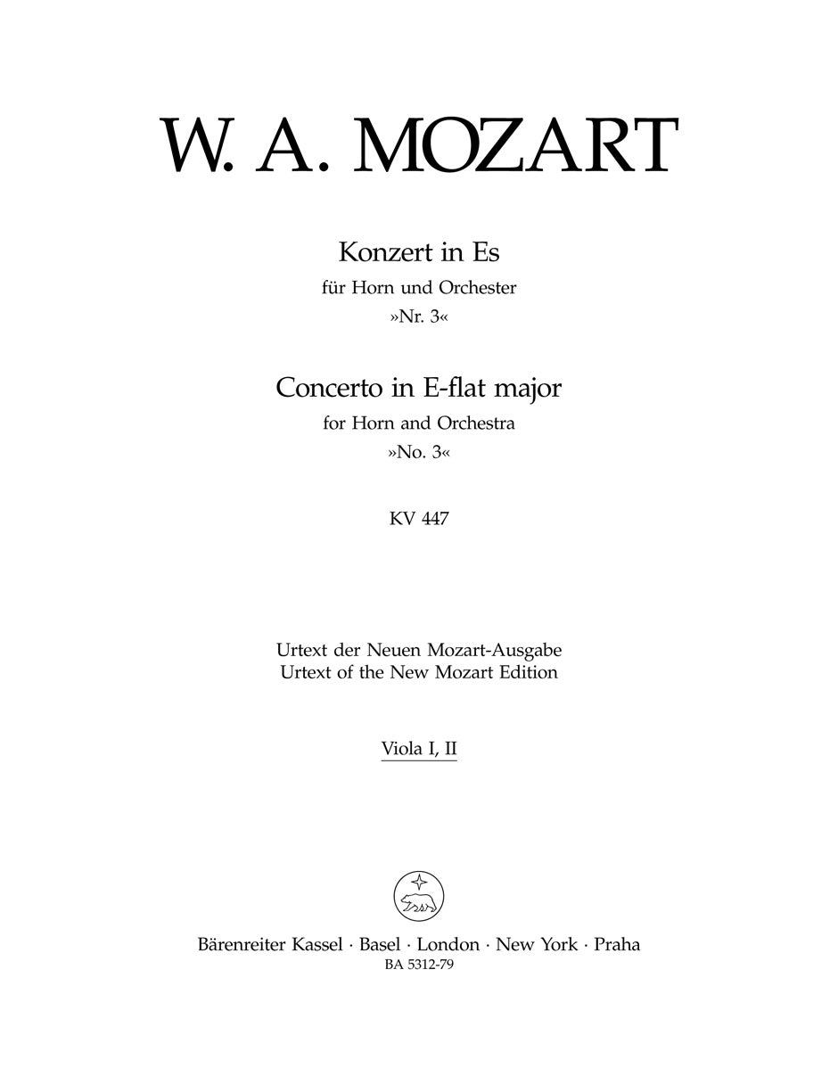 Mozart, Concerto for Horn KV 447 Va I/II (Barenreiter)