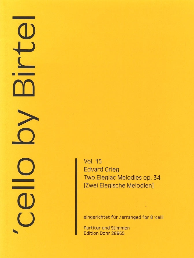 Grieg, 2 Elegiac Melodies, op. 34 (8Vc) (Dohr)