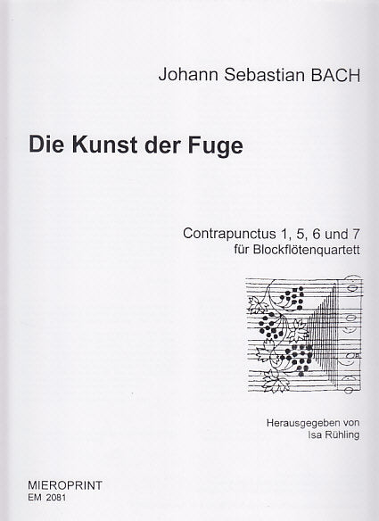 Bach, Kunst der Fuge (Mieroprint)