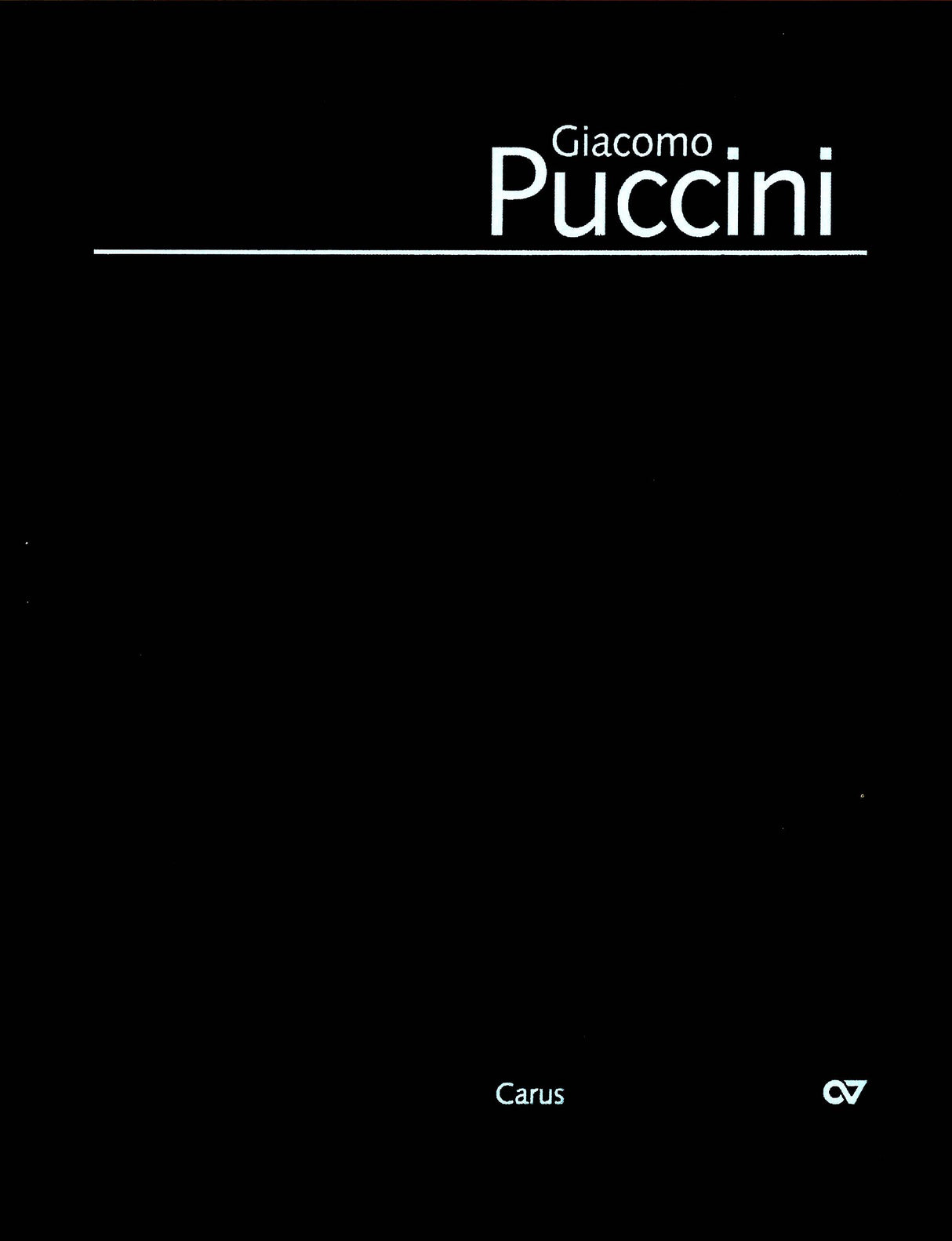 Puccini, Edizione Nazionale 3/2 Messa (Carus)