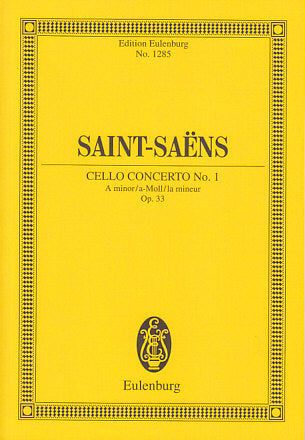 Saint-Saens, Concerto for Cello No. 1 (Eulenburg)