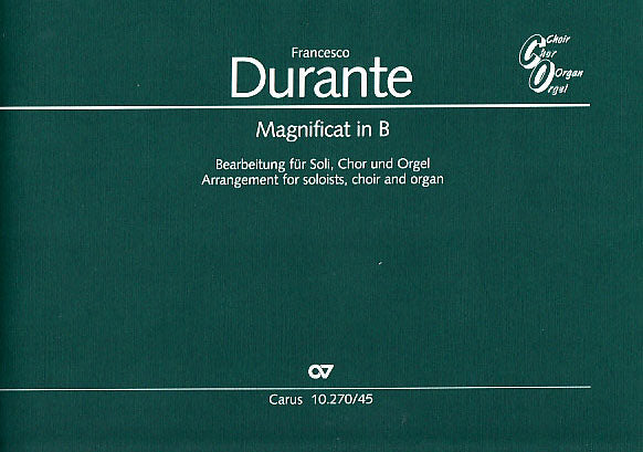 Durante, Magnificat B-dur (SATB,Org) (Carus)