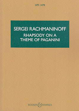Rachmaninoff, Paganini Rhapsody Study Sc (Boosey)