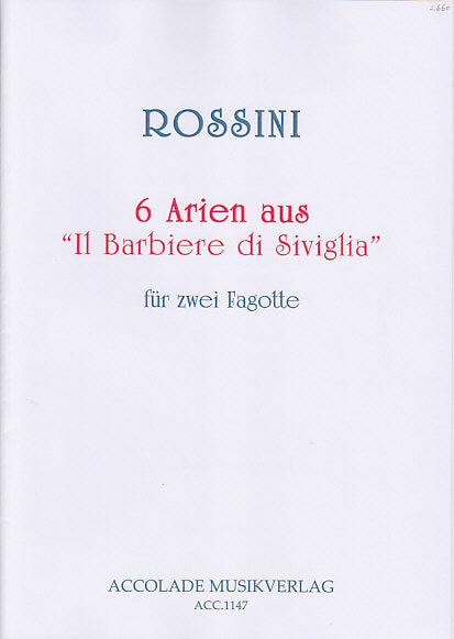 Rossini, 6 Arien aus 'Barbiere' (2Bn) (Accolade)