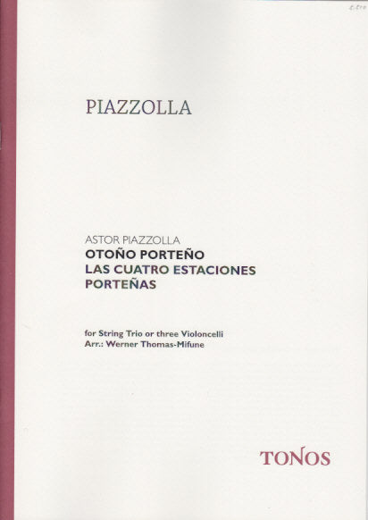 Piazzolla, Otono porteno, Trio (Score) (Tonos)