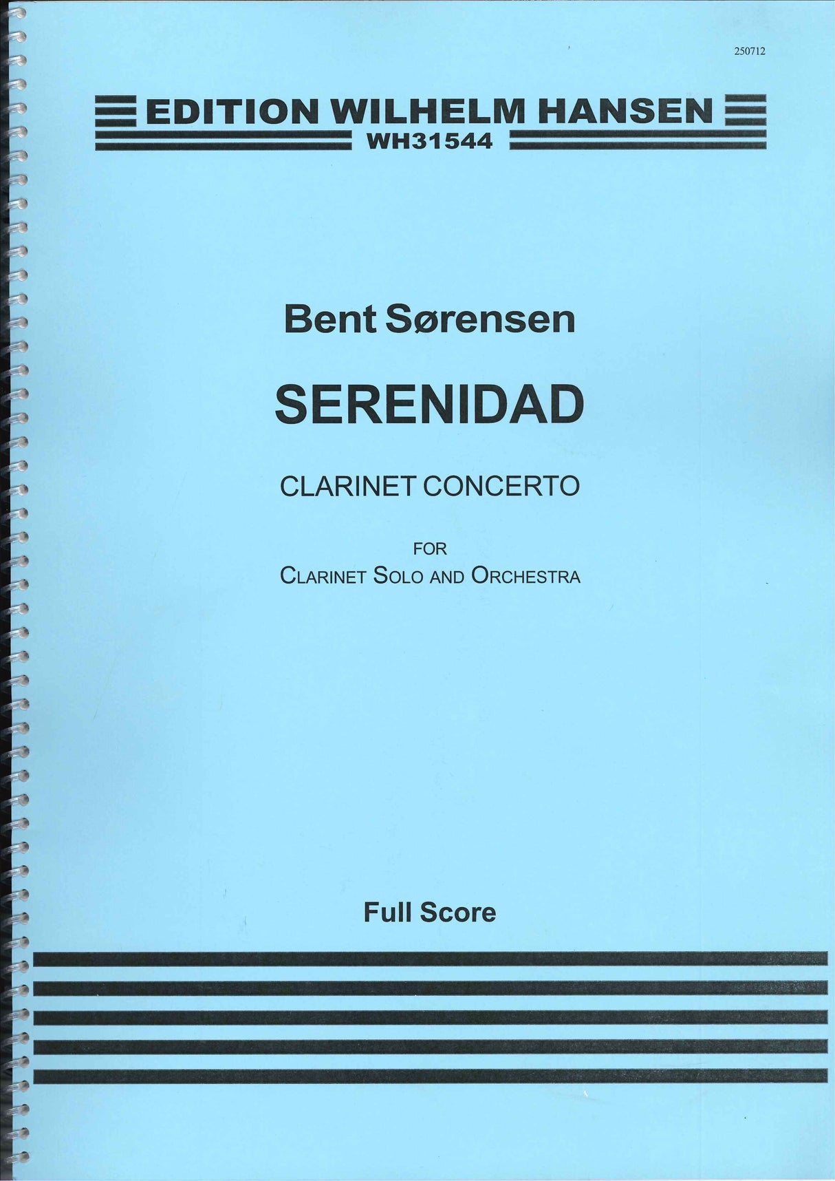 Sorensen, Serenidad: Clarinet Concerto (W.Hansen)