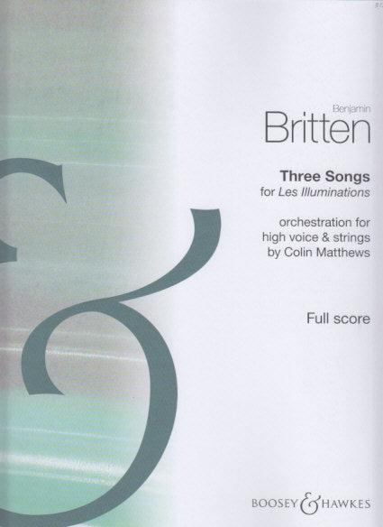Britten, 3 Songs for 'Les Illuminations' (Boosey)