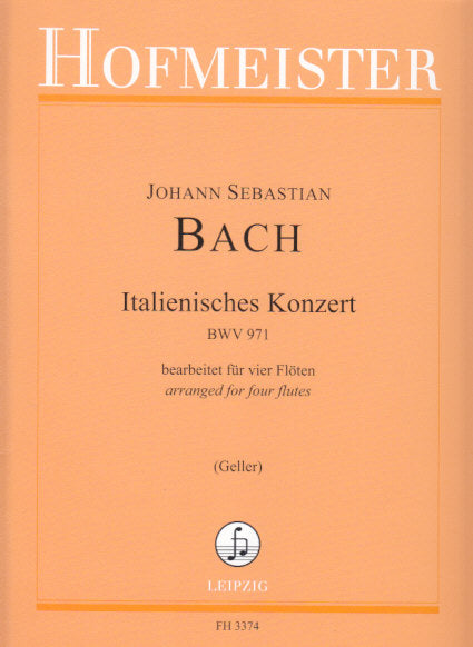 Bach, Italienisches Konzert (4Fl) (Hofmeister)